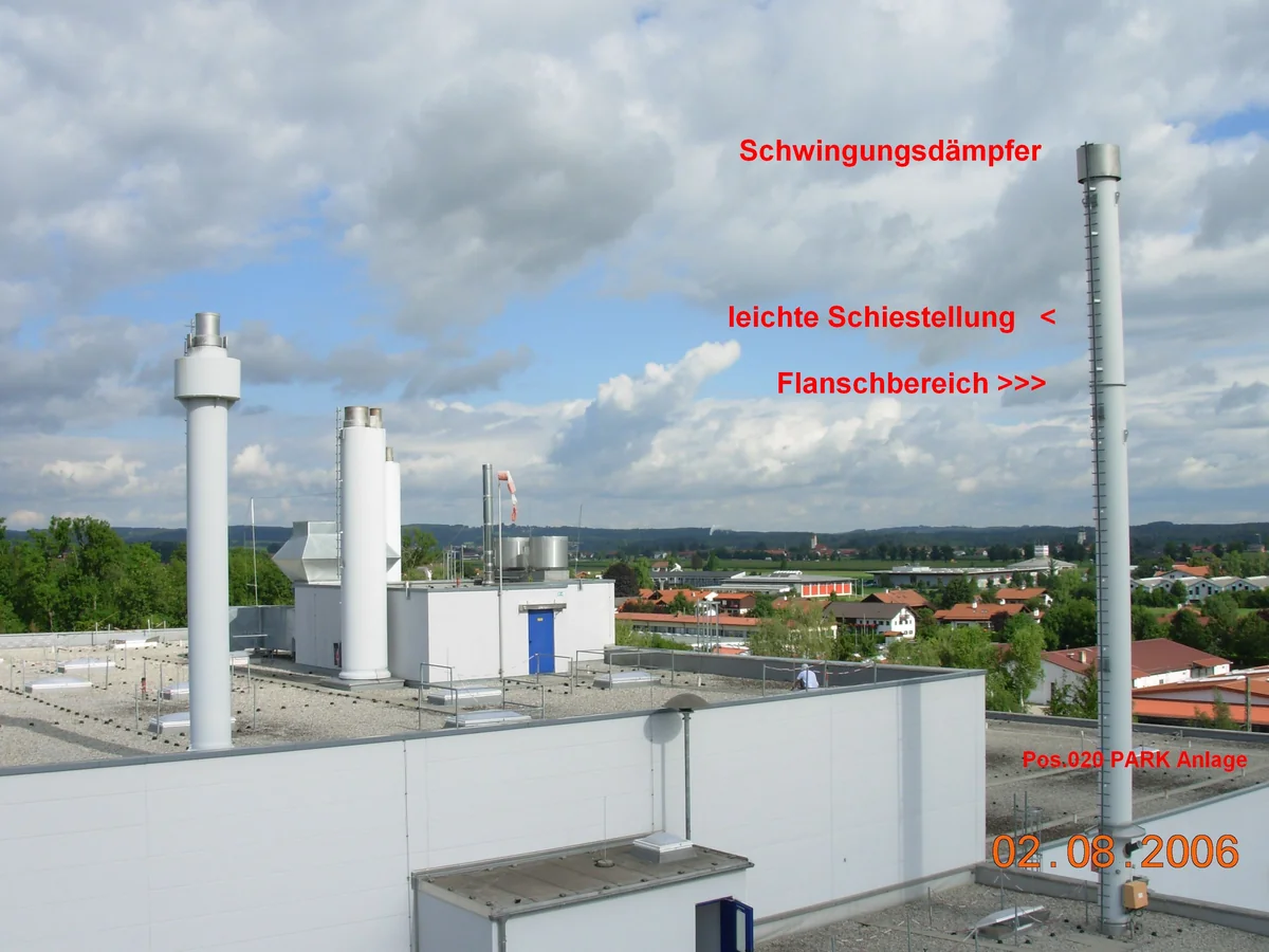 Nachrechnung Stahlkamin Fa. Süd Chemie — Bild 1